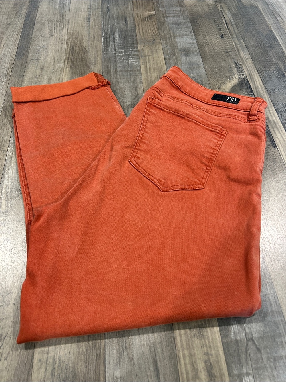 Kut from the Kloth Burnt Orange Skinny Jeans
